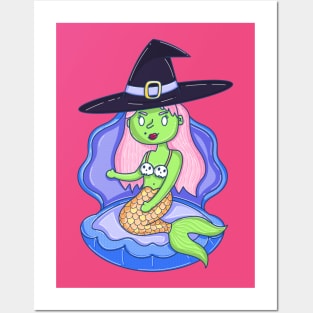 Sea Witch Mermaid Posters and Art